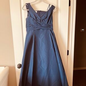 David’s Bridal Navy Blue formal